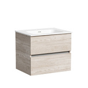 Тумба с раковиной Sancos Urban 60 UR60EG дуб галифакс натуральный/белый