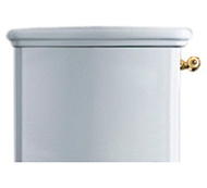 Механизм слива с фронтальной ручкой Simas Lante D 24 oro для бачка моноблок LA 09B, золото