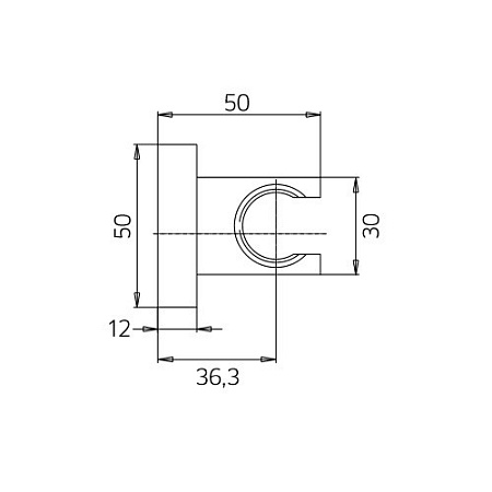 Держатель для душа Palazzani 99104549 нержавеюшая сталь
