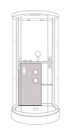 Душевая кабина Grossman GR140 90х100 см