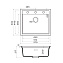 Кухонная мойка Omoikiri Sintesi 57-GR 57x50x21.7 leningrad grey - фото 2