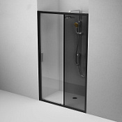 Душевая дверь AM.PM Gem W90G-120-1-195BG 120 тонированное стекло, профиль черный матовый