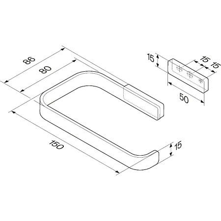 Держатель туалетной бумаги Am.Pm Func A8F34122 черный