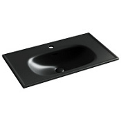 Раковина накладная Ceramica Nova Sabo CN13002MB 80x46x13 черный матовый