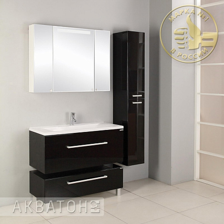 Комод Aquaton Мадрид 1A127903MA950 100 М черный глянцевый