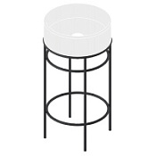 Консоль с раковиной ArtCeram Vogue ACA058 17 44 matt black