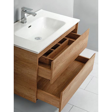 Тумба с раковиной BelBagno Kraft KRAFT-600-2C-SO-RT 60 rovere tabacco