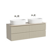 Тумба с раковиной и столешницей Sancos Snob T 140 SNT70CE+TT140A2 Beige Soft/Kreman