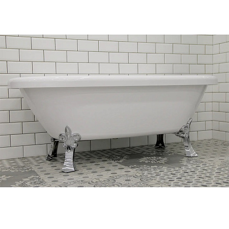 Акриловая ванна Radomir Леонесса 1-01-2-0-9-138 175х80 на ножках "лилия" Chrome