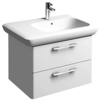 Тумба с раковиной Geberit IT! 819070000 60х43 два ящика, белый глянец