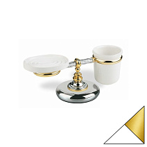 Мыльница Stil Haus Giunone G15М(04) белый/золото Мыльница Stil Haus Giunone G15М(04) белый/золото