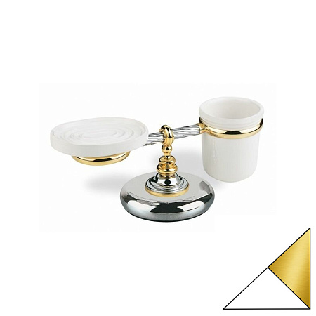 Мыльница Stil Haus Giunone G15М(04) белый/золото