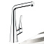 Смеситель Hansgrohe Metris 14821800 для кухонной мойки, нержавеющая сталь