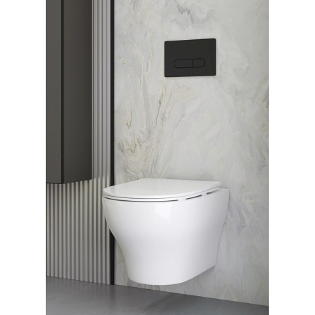 Унитаз подвесной Boheme Fiore 978-SET-MW белый матовый