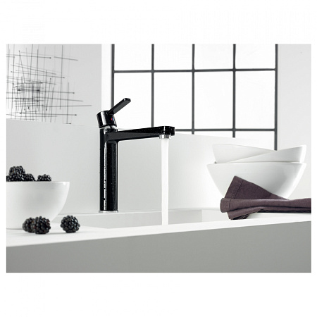 Смеситель Kludi Zenta 389738675 для кухонной мойки, черный матовый