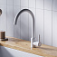 Смеситель Dorff Logic D3007033 для кухонной мойки белый - фото 3