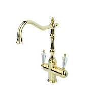 Смеситель Boheme Tradizionale oro 112-SW для кухонной мойки,кран для питьевой воды,золото/Swarovski