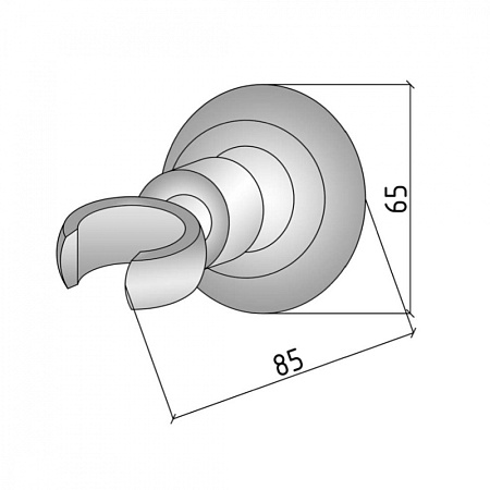 Настенный держатель Boheme Medici 619 бронза