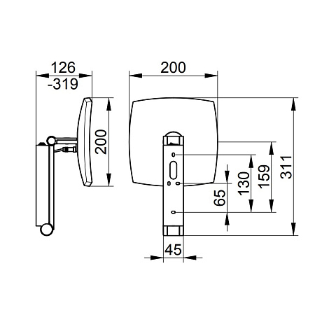 Косметическое зеркало Keuco iLook Move 17613019004 с подсветкой