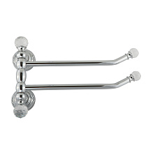Полотенцедержатель Migliore Cristalia 16810 двойной поворотный L40 хром/swarovski