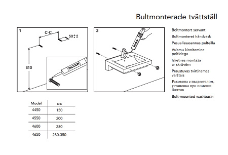 Раковина Gustavsberg Artic GB114550R101