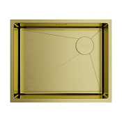 Кухонная мойка Omoikiri Taki 85-2-LB-U/IF-GB SIDE SF 44x54x20 светлое золото