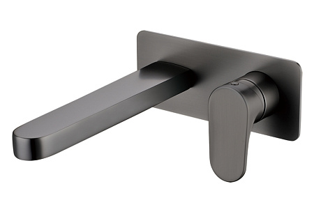 Смеситель Boheme Spectre 455-GM для раковины, встроенный, оружейная сталь