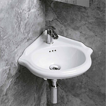 Раковина угловая Azzurra Jubilaeum JULS0353500MBI (JUB35/AN bi)*1 35x35 белый