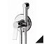 Гигиенический душ со смесителем Remer Slash SL65WNO черный матовый - фото 1