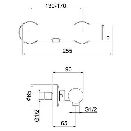 Смеситель для душа Webert One-B NB870102741 белый