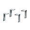 Ножки для тумбы Duravit UV999200000 алюминий матовый - фото 1
