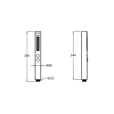 Душевая лейка Jacob Delafon Shift+ E21335-CP хром