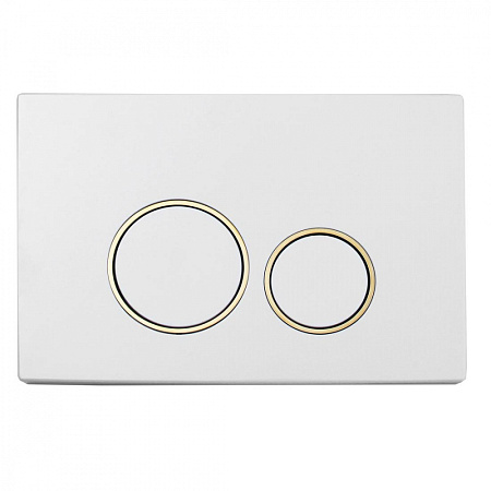 Кнопка смыва Boheme 660 белый/золото