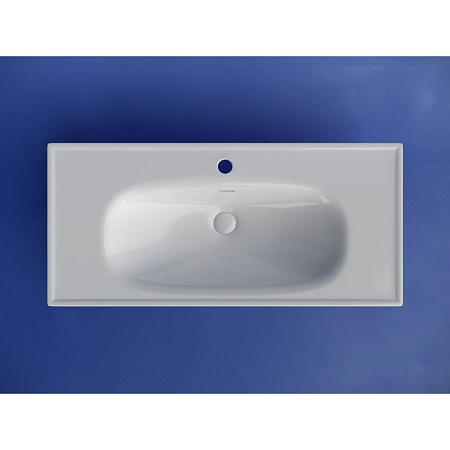 Раковина накладная Ceramicanova Sabo CN13003 100x46x13 белый