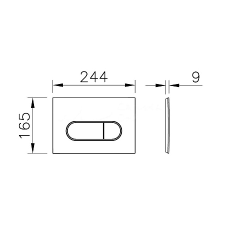 Кнопка смыва VitrA Root Round 740-2280 хром