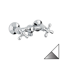 Смеситель Emmevi Deco Classic 12002BC для душа, белый/хром