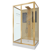 Душевая кабина Niagara Lux 7711GBK 120х90 см, золото Душевая кабина Niagara Lux 7711GBK 120х90 см, золото