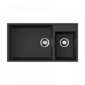 Кухонная мойка Omoikiri Tedori 85-2-U-BL 85х46.5 черный