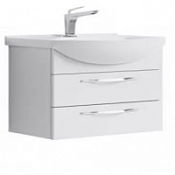 Тумба под раковину Aqwella Аллегро  Agr.01.08/2 85 подвесная, 2 ящика, белая