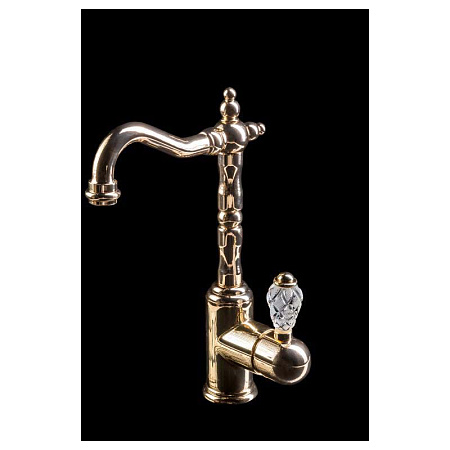 Смеситель Boheme Crystal 282-CRST для раковины, золото