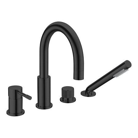 Смеситель Boheme Uno 460-B для ванны, черный