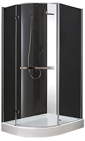 Душевой уголок Cezares Bergamo BERGAMO-RH-1-120/100-ARCO-P-Cr-L(-R)