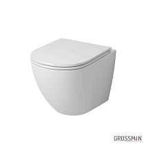 Унитаз подвесной Grossman Торнадо GR-4455SQ безободковый, белый Унитаз подвесной Grossman Торнадо GR-4455SQ безободковый, белый
