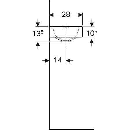 Раковина Geberit iCon 124836000 38 белая