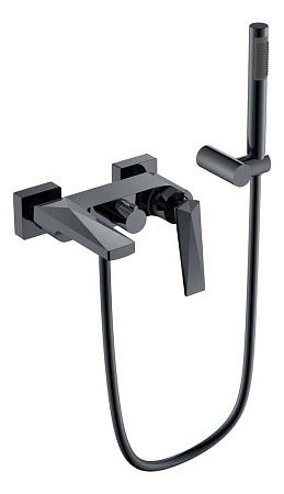 Смеситель Boheme Venturo 373-SGM для ванны, оружейная сталь глянцевая