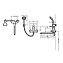Комплект для ванной комнаты 2 -1 Bravat FIT F00416C - фото 2