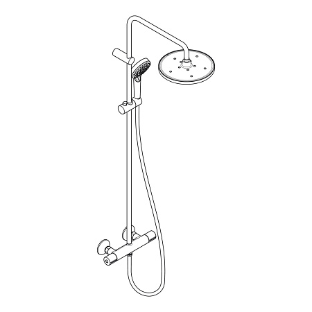 Душевая стойка Hansgrohe Vernis Blend 26426670 черный матовый