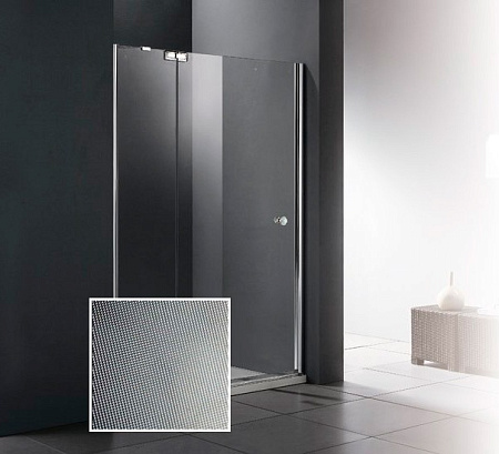 Душевая дверь в нишу Cezares Electra ELECTRA-B-12-120-P-Cr-L  рифленое стекло