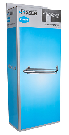 Полка для полотенец Fixsen Kvadro FX-61315 хром