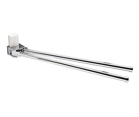 Полотенцедержатель WasserKRAFT Leine K-5031WHITE хром/белый